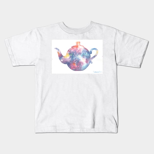universe in a teapot Kids T-Shirt by CORinAZONe